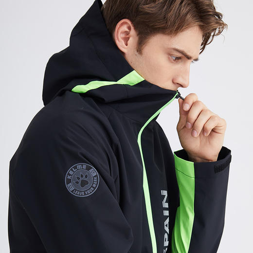 卡尔美新款秋冬男士梭织连帽外套时尚运动宽松上衣 商品图4