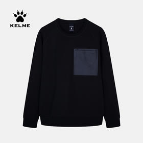 卡尔美男士运动卫衣圆领棉保暖简约休闲套头衫新款卫衣