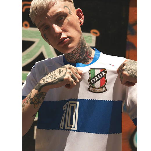 kelme卡尔美 传奇杯意大利客场短袖足球服定制训练服男女球衣 商品图1