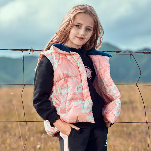 kelme（kids）儿童羽绒马甲男女童秋冬季新款白鸭绒羽绒背心, 商品图4