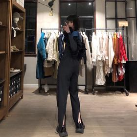 Oude Waag 修身后开衩西裤 OW-20SS-PT05BL99