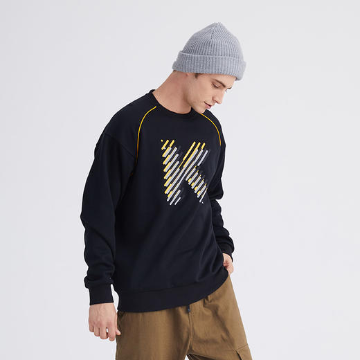 KELME卡尔美男士卫衣新款秋运动生活套头衫圆领针织休闲上衣 商品图2