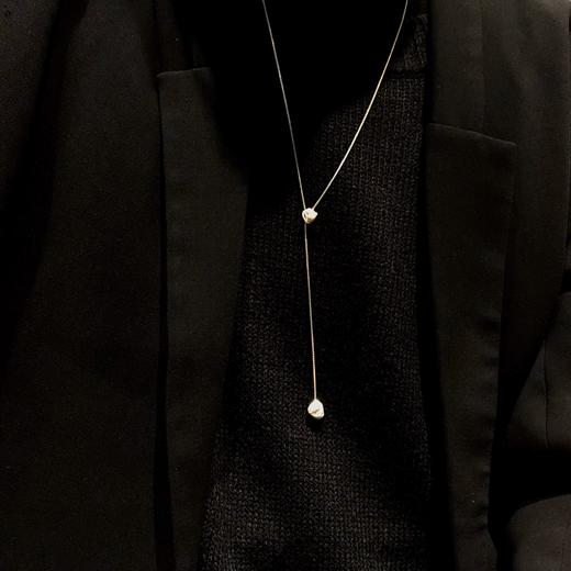 Olio E Aceto 纯银滴水长项链 OA02N01 商品图0