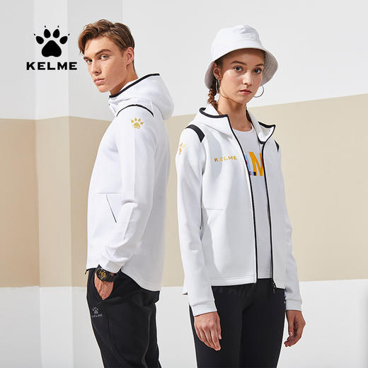 kelme卡尔美外套男休闲时尚连帽长袖茄夹克篮球足球训练运动外套 商品图2