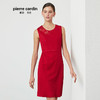 皮尔卡丹女春季新款红色无袖圆领连衣裙时尚一步裙P01DS07T0 商品缩略图1