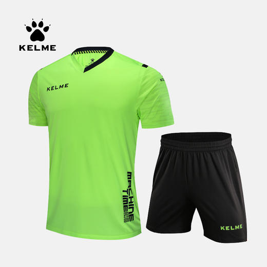 kelme卡尔美 运动套装男跑步服订制衣服短袖短裤薄透气足球服 商品图0