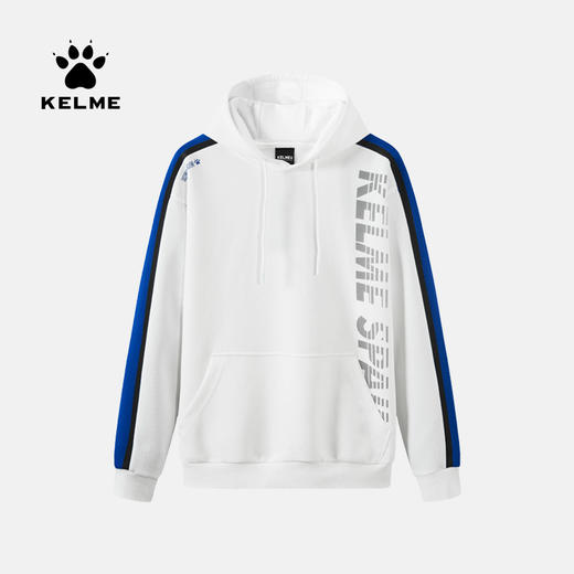 KELME卡尔美秋冬新款字母连帽衫时尚休闲插色套头卫衣外套男 商品图1