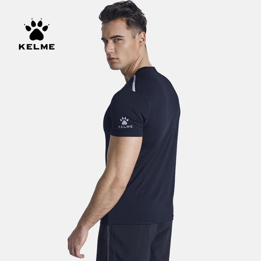 kelme卡尔美运动T恤男短袖速干透气跑步健身服训练衣圆领夏季纯色 商品图2