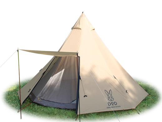 日本dod防水野奢露营双层家庭38人尖顶帐篷含内帐现货t8200t