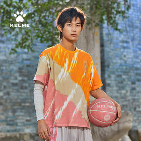 kelme卡尔美t恤男新款中国风印花短袖宽松纯棉半袖篮球文化衫