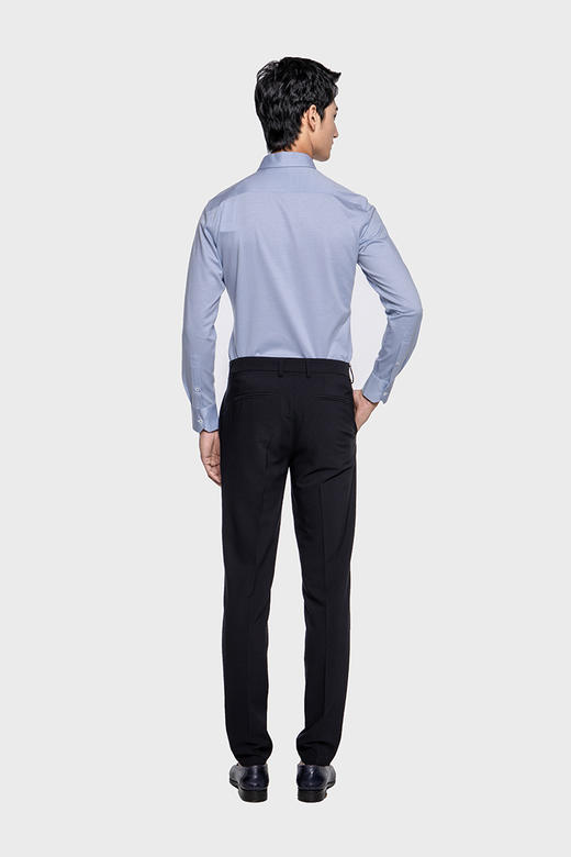 callisto蓝雀色牙签纹尖领衬衫 SPCSL045BL 商品图2