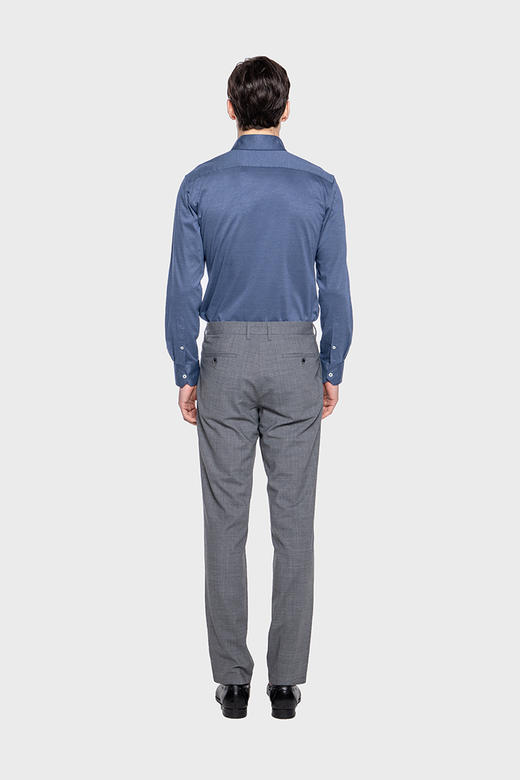 callisto丹宁色小波点提花衬衫 SPCSL058BL 商品图3