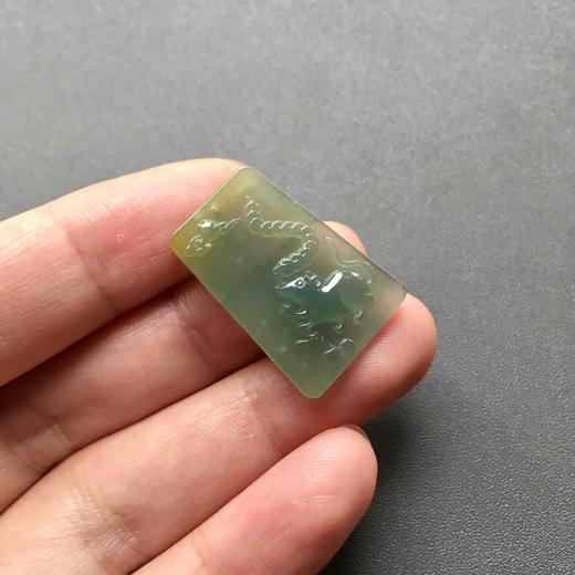 冰种晴水飘黄翡翡翠鼠钱数钱 商品图3