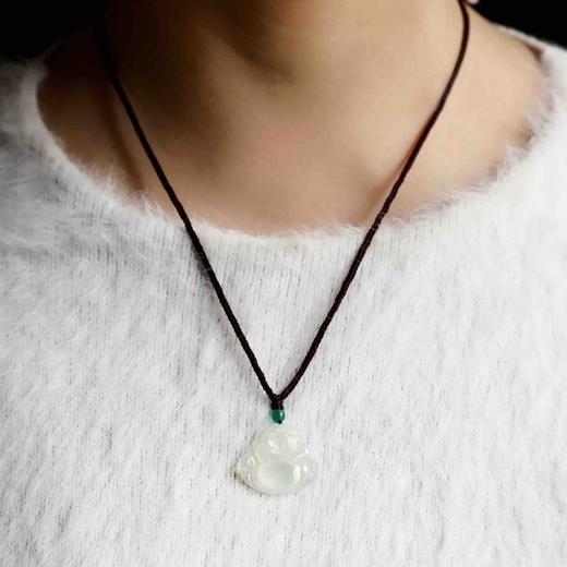 高冰种翡翠弥勒佛 商品图11