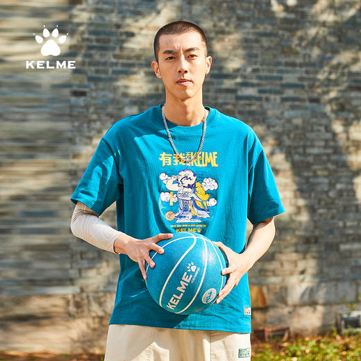 kelme卡尔美t恤男新款半袖篮球文化衫运动短袖宽松中国风印花 商品图1
