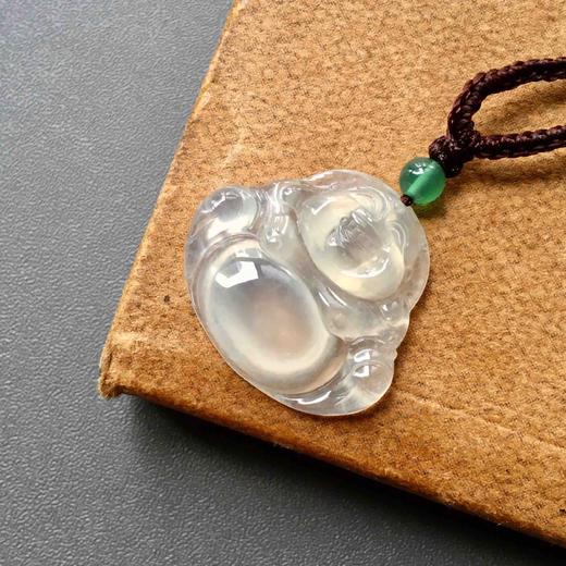 高冰种翡翠弥勒佛 商品图2