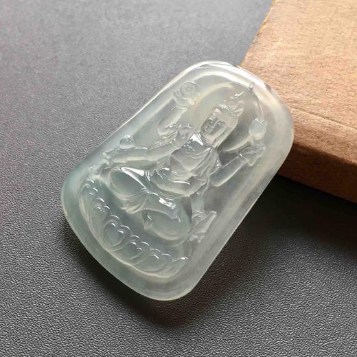高冰种翡翠千手观音牌 商品图0