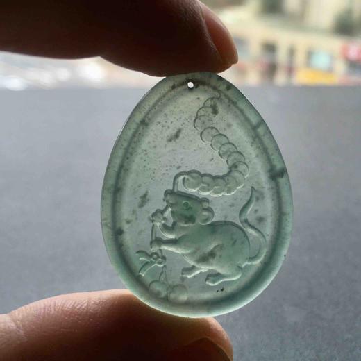 冰种晴水翡翠鼠钱数钱 商品图9