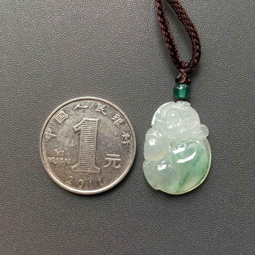 冰种飘绿翡翠猴子 商品图5