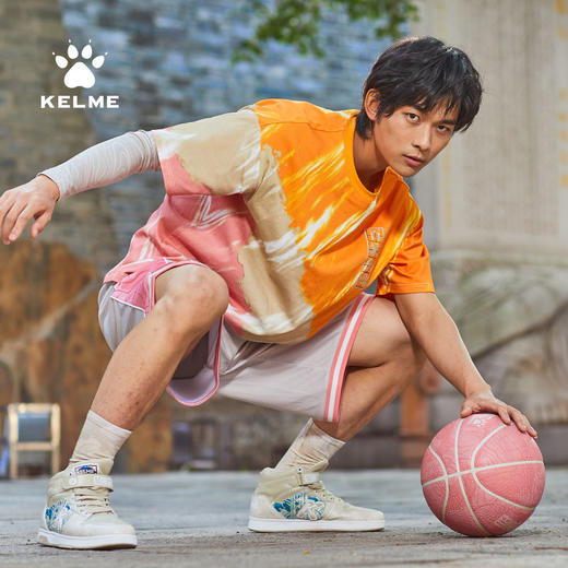 kelme卡尔美t恤男新款中国风印花短袖宽松纯棉半袖篮球文化衫 商品图2
