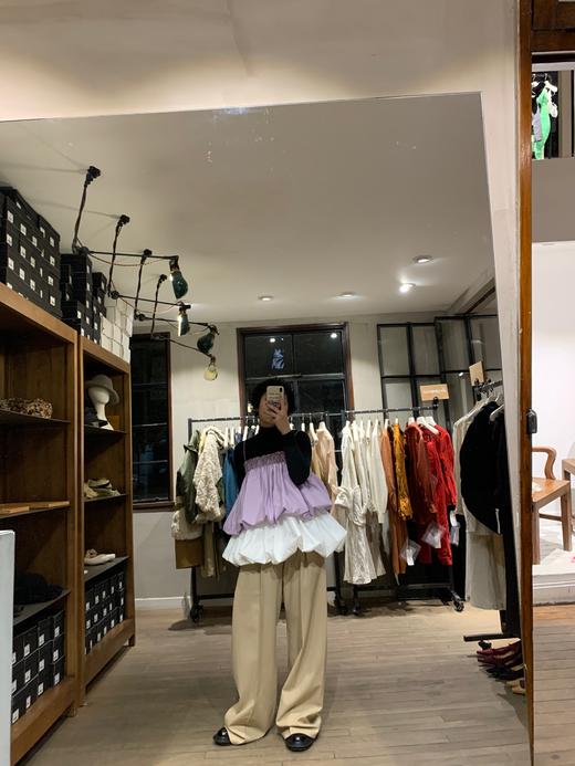 MINGMA 缩褶吊带上衣 TO09-LILPC 商品图1