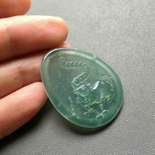 冰种晴水翡翠鼠钱数钱 商品图8
