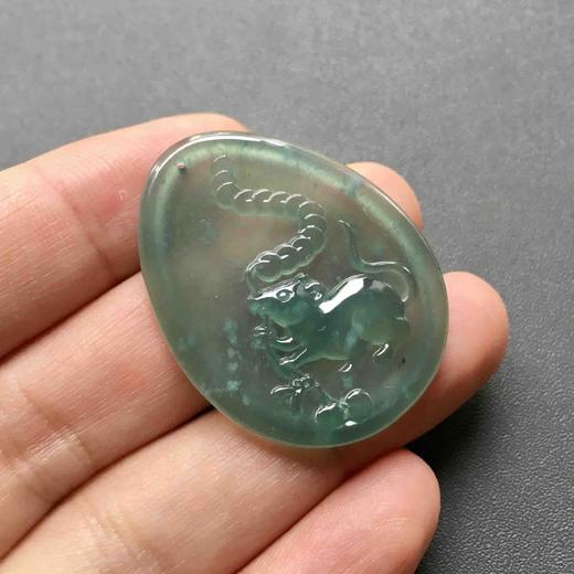 冰种晴水翡翠鼠钱数钱 商品图7