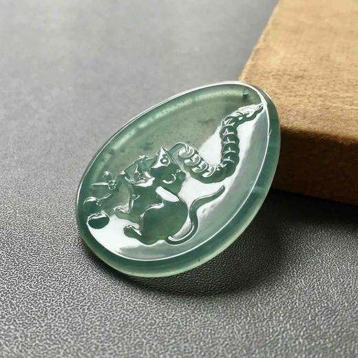 冰种晴水翡翠鼠钱数钱 商品图1