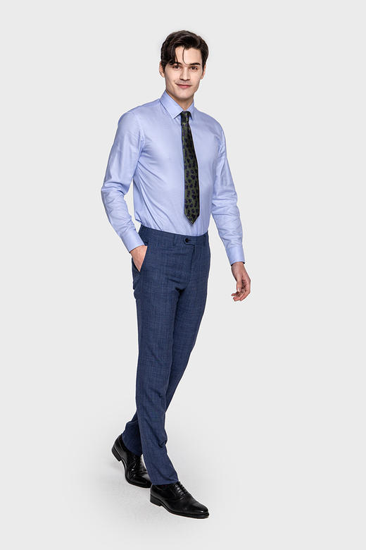 丝绵混纺小尖领衬衫SPSTL028BL 商品图1