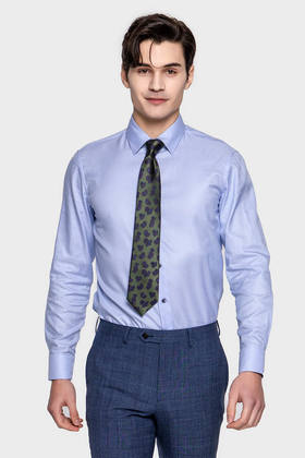 丝绵混纺小尖领衬衫SPSTL028BL