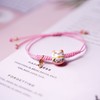 简约可爱陶瓷红绳手链女清新学生手工编织招财猫手串女时尚饰品 商品缩略图2