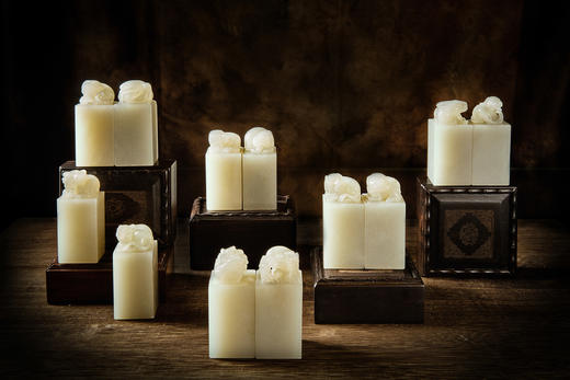 十二生肖白玉印章（整套） 商品图0