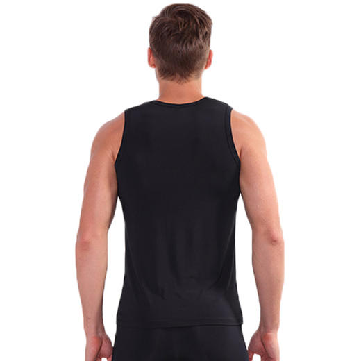 SCHIESSER/舒雅男士冰丝简约纯色圆领舒适无袖内衣背心35/1770V 商品图1