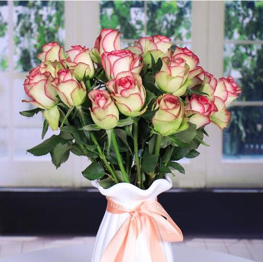 梦露玫瑰18支送2支 /扎 空运包邮 - 拉芙鲜花