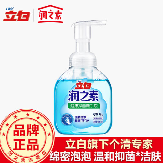 【2月15日起发货】润之素 泡沫除菌抑菌洗手液300ml 商品图0