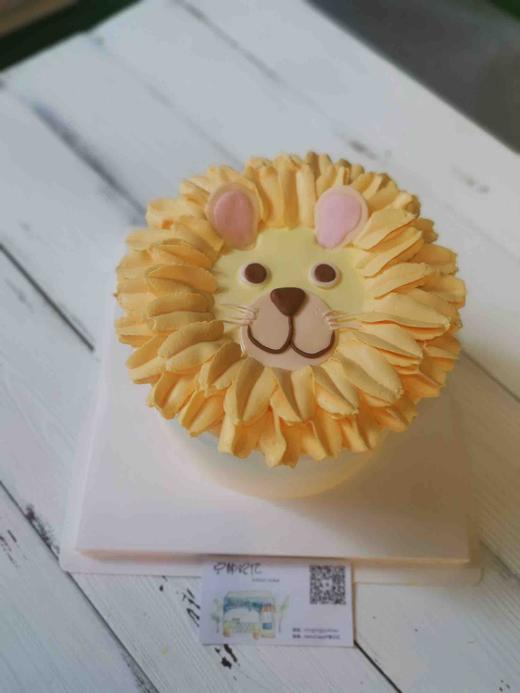 奶油蛋糕 下单前请仔细阅读商品详情 可爱 狮子如需增加或者修改文字 请下单备注 商品图0