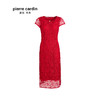 皮尔卡丹女装夏季新款红色短袖镂空蕾丝连衣裙商场同款裙子女
 商品缩略图4