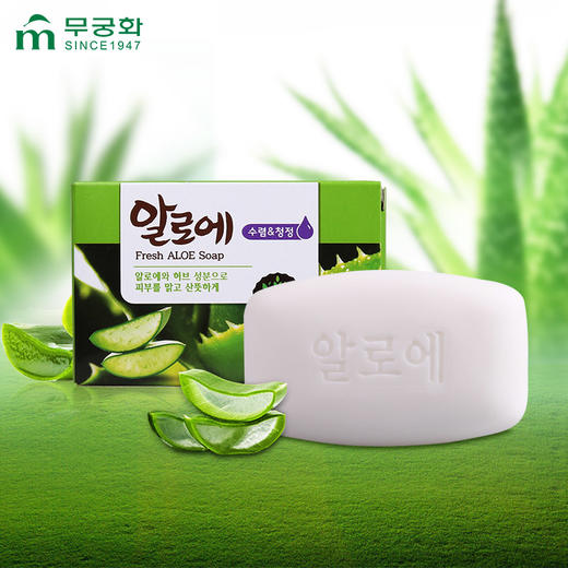 【中欧班列精选】韩国原装进口芜琼花芦荟香皂  100g/块 XDR 商品图1