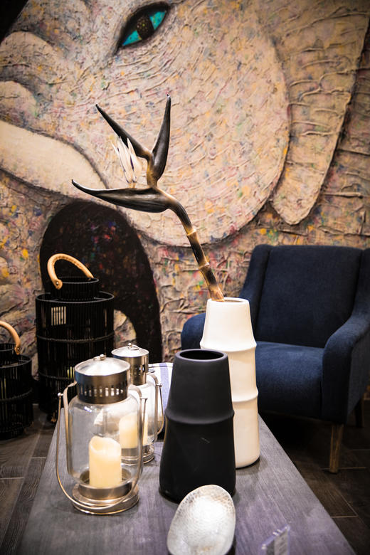 NS家居nsfurniture半手工人面人脸陶瓷竹节花瓶花器NSDE-BABOOM VASE 商品图4