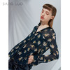 【积分兑换】小花卉印花衬衫SANGLUO桑罗桑蚕丝休闲长袖上衣女 商品缩略图2