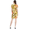 QF81G瑟俪 时尚小V领设计短袖印花连衣裙 商品缩略图1