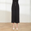 PE3A1斯尔丽夏季新品丝质排扣高腰宽松阔腿裤 商品缩略图0