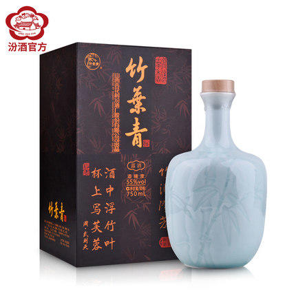 山西杏花村汾酒 55度竹叶青酒750ml礼盒装高度竹叶青酒 商品图1
