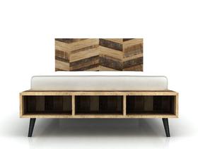 NS家居nsfurniture进口实木双人床NSBD-LAR B01Q