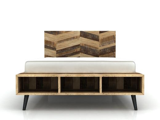 NS家居nsfurniture进口实木双人床NSBD-LAR B01Q 商品图0