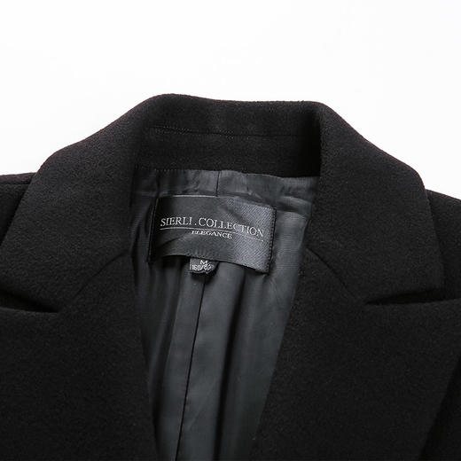 ND93D斯尔丽瑟俪 气质优雅时尚绣花中长款羊毛大衣 商品图3