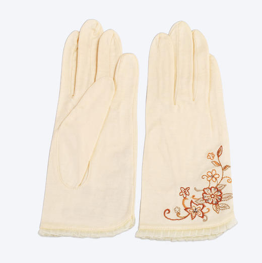 时尚绣花蕾丝边UV手套 KSS1422007 上 商品图3