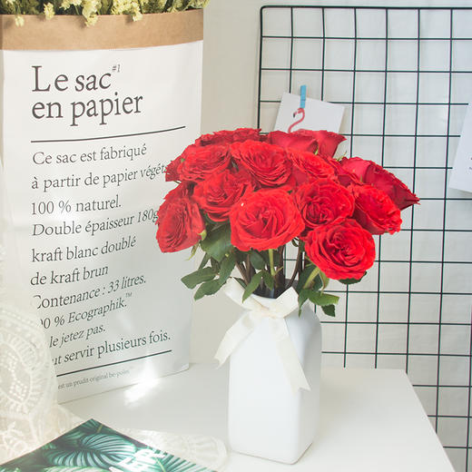 七夕红玫瑰1元1枝大大一束玫瑰送自己 氧花er