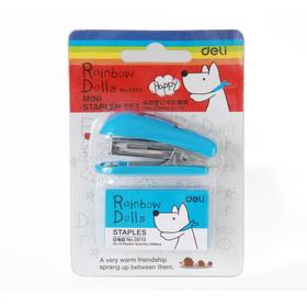 得力卡装配10#钉订书机套装卡通学生用