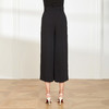 PE3A1斯尔丽夏季新品丝质排扣高腰宽松阔腿裤 商品缩略图1